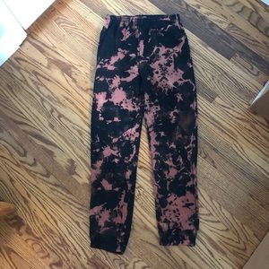 bleach dyed sweatpants
